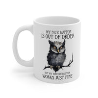 "Owl-ways Sassy" Ceramic Coffee Mug - 11 oz