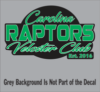 Official Carolina Raptors Veloster Club Decals