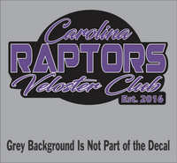 Official Carolina Raptors Veloster Club Decals