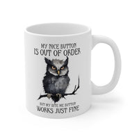 "Owl-ways Sassy" Ceramic Coffee Mug - 11 oz
