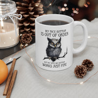 "Owl-ways Sassy" Ceramic Coffee Mug - 11 oz