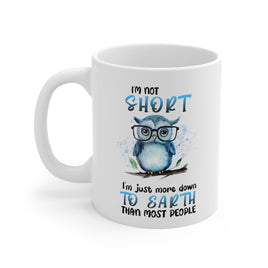 "Shorty Owl" Ceramic Coffee Mug - 11 oz