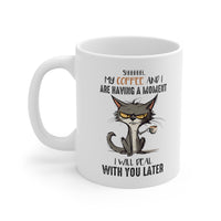 "Disturbed Kitty Too" Ceramic Coffee Mug - 11 oz