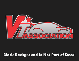 Official VT Association Decals (7 Colors - 3 Sizes)