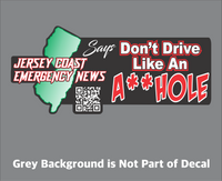 Official Jersey Coast Emergency News "Attitude" Decals - 3 Styles Available