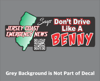 Official Jersey Coast Emergency News "Attitude" Decals - 3 Styles Available
